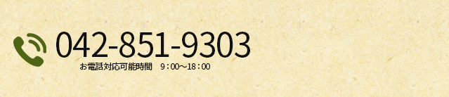 電話番号：042-851-9303