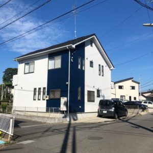 町田市矢部町U様邸　屋根カバー工法（ディーズルーフィング　ディプロマットスター　オニキス色）外壁塗装工事（日本ペイント　パーフェクトトップ）