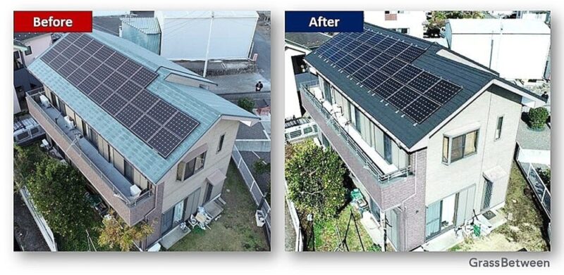 外壁塗装・屋根カバー工法　Before/After画像