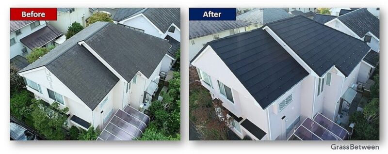 外壁塗装・屋根カバー工法　Before/After画像