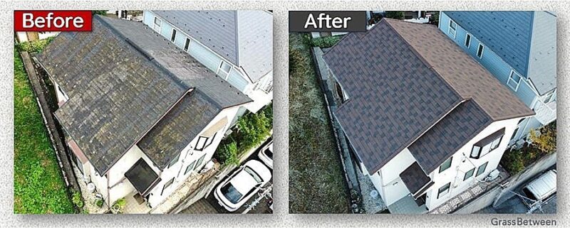 屋根カバー工法（ディーズルーフィング・ディプロマットスター・カフェ）画像