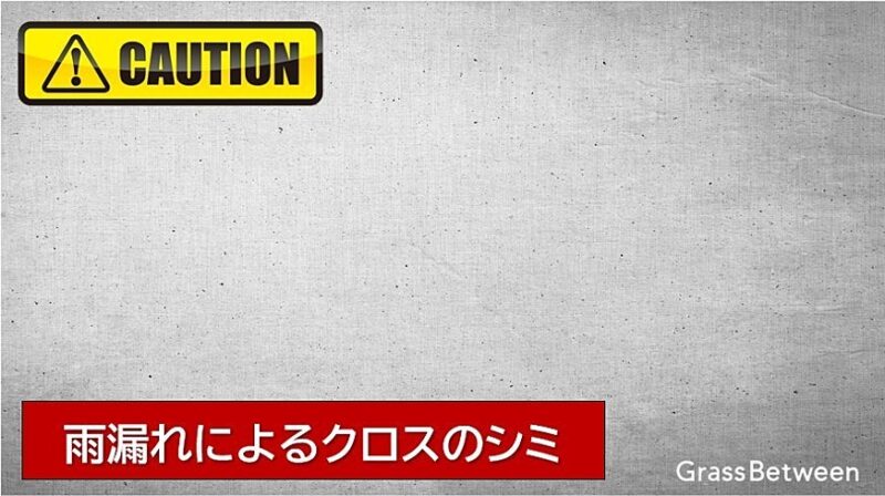 雨漏れによるクロスのシミ画像