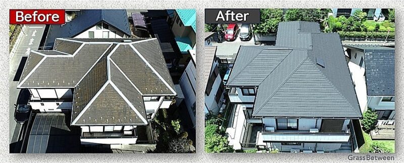Before/After屋根カバー工法画像