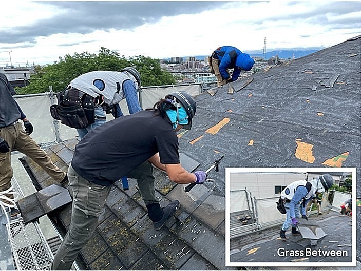 屋根葺き替え工事画像