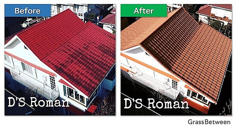 屋根カバー工法のbefore＆after画像
