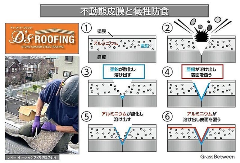 不動態被膜と犠牲紡織の図画像
